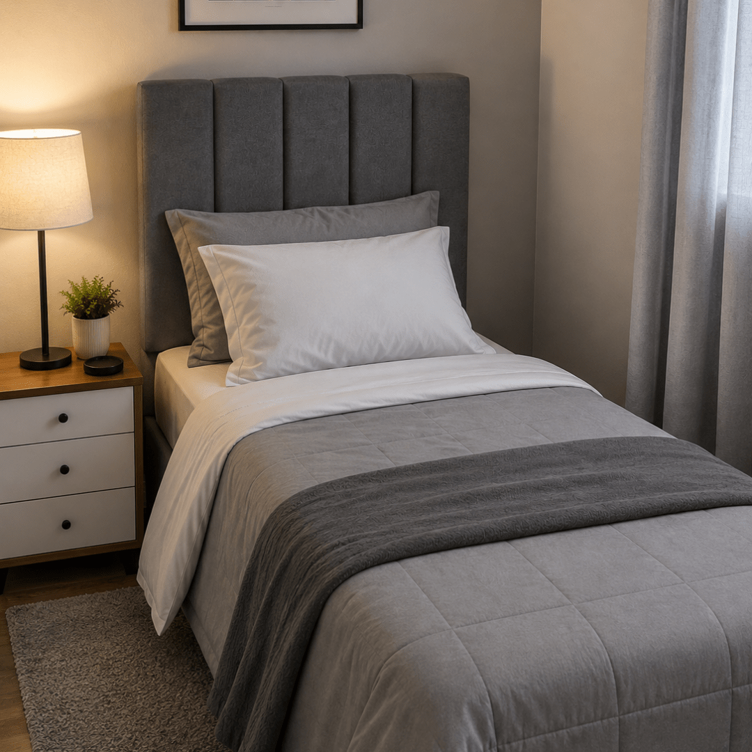 Kit Cabeceira Modular Estofada - Placas Adesivas para Cabeceira de Cama