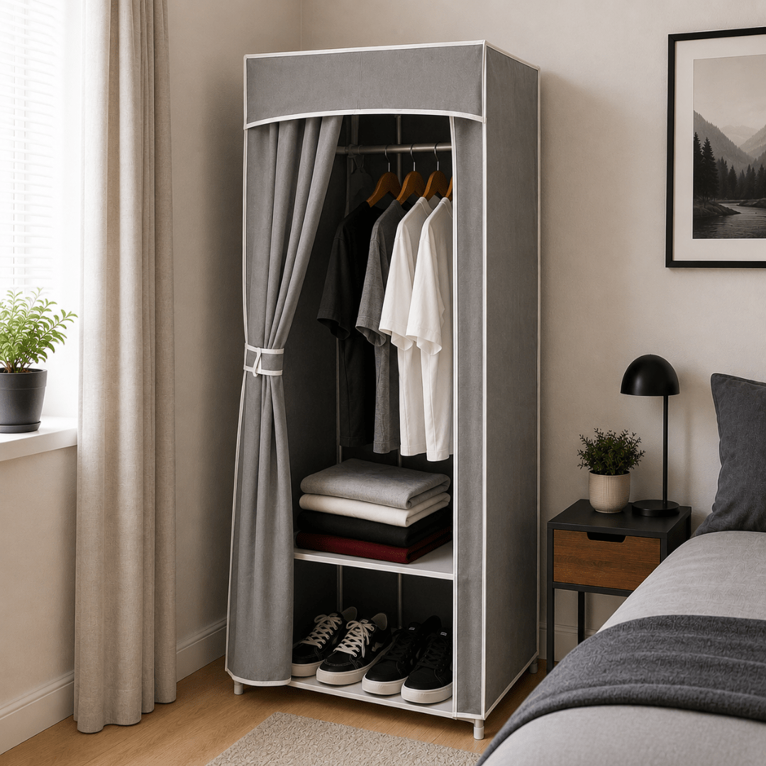 Guarda-Roupa Portátil Desmontável - Organizador Prático Solteiro e Casal