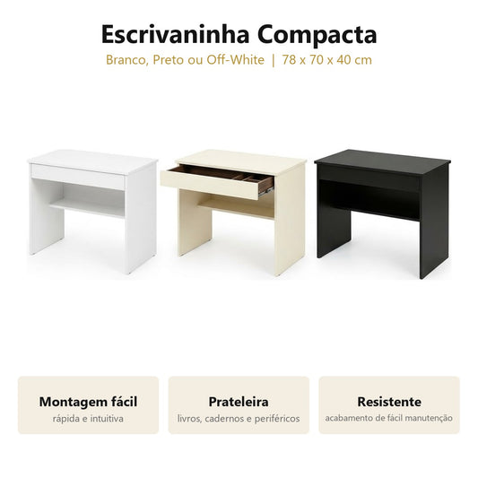 Escrivaninha Compacta para Escritório e Estudos — Design Moderno